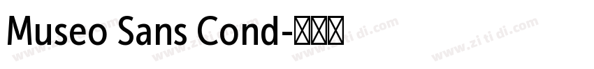Museo Sans Cond字体转换